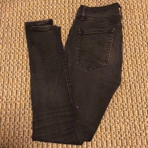 Gap faded black skinny jeans.